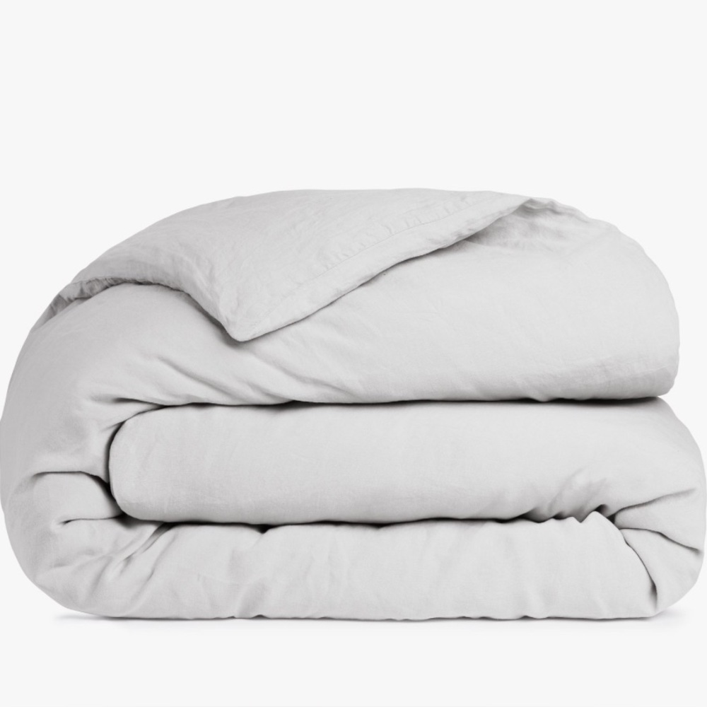 Parachute Linen Fog Twin Duvet Cover